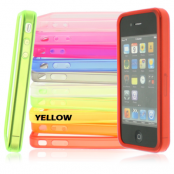 Gel Bumper Skal fr Apple iPhone 4S/4 (Yellow)