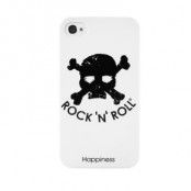 Happiness Cover iPhone 4/4S Rock 'N' Roll Black Skull