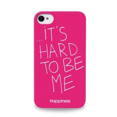 Happiness Prints iPhone 4/4S It´s hard to be me - Rosa