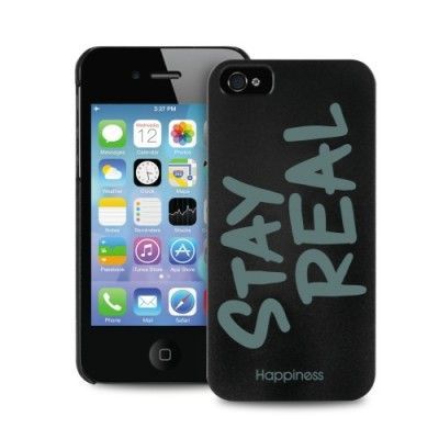 Happiness Urban Cover iPhone 4/4S Stay Real - Svart