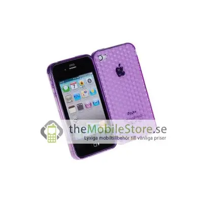 Hexagon FlexiCase Skal till iPhone 4S/4 (LILA)