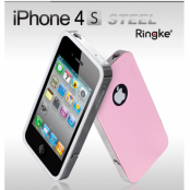iPhone 4S Ringke Steel case (ROSA) + Skrmskydd