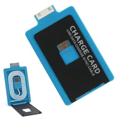 Kompakt & lätt laddningskabel till iPhone 4/4s/3Gs iPad 1/2/3/4 - Blå