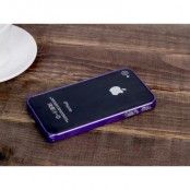 LOVE MEI 0,7mm Thin Aluminum Metal Bumper till Apple iPhone 4S/4 (Lila)