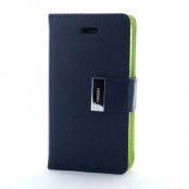 Mercury Rich Diary Plånboksfodral till Apple iPhone 4S/4 (Blå)