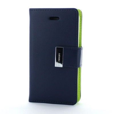 Mercury Rich Diary Plånboksfodral till Apple iPhone 4S/4 (Blå)