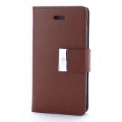 Mercury Rich Diary Plånboksfodral till Apple iPhone 4S/4 (Brun)