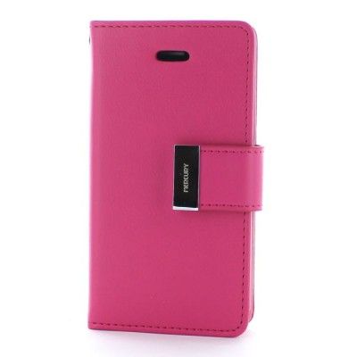 Mercury Rich Diary Plånboksfodral till Apple iPhone 4S/4 (Magenta)