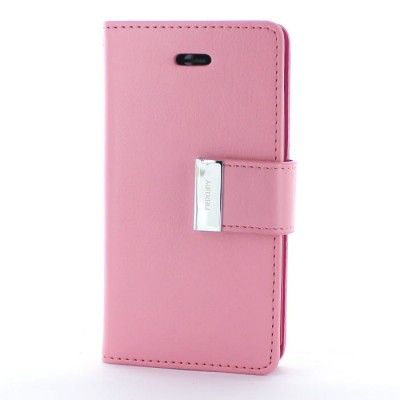Mercury Rich Diary Plånboksfodral till Apple iPhone 4S/4 (Rosa)