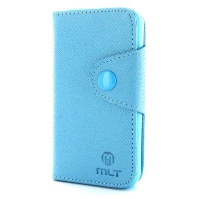 MLT Plånboksfodral till Apple iPhone 4S - iPhone 4 (Ljus Blå)