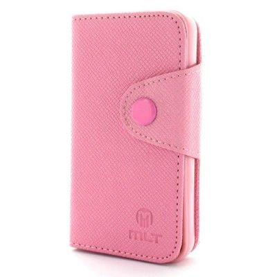 MLT Plånboksfodral till Apple iPhone 4S - iPhone 4 (Rosa)