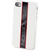 MOMO Design Racing hårdplastskal för iPhone 4/4S, vit