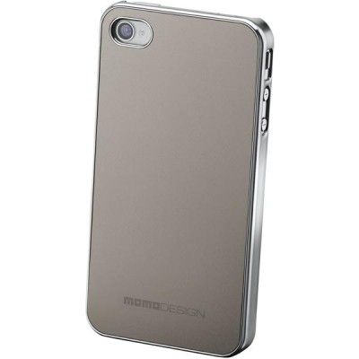 MOMO Design titanium, skal för iPhone 4/4S, silver