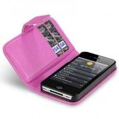 Plånboksfodral till iPhone 4/4S - Magenta