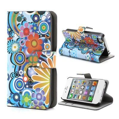 Printed Plånboksfodral till iphone 4/4S - Colourful