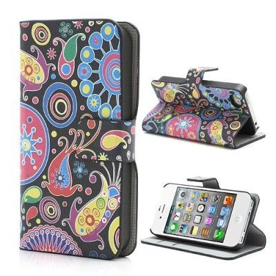 Printed Plånboksfodral till iphone 4/4S - Jellyfish