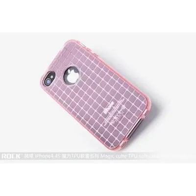 Rock Flexicase skydd till Apple iPhone 4 och 4S (Rosa)
