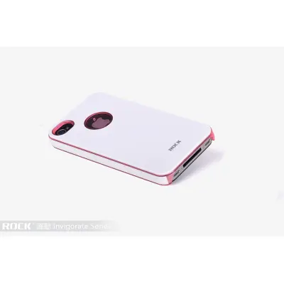 Rock Invigorate skal till Apple iPhone 4/4S (Rosa and White)