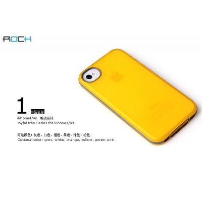 Rock Joyful Skal till Apple iPhone 4 och 4S (Rosa)