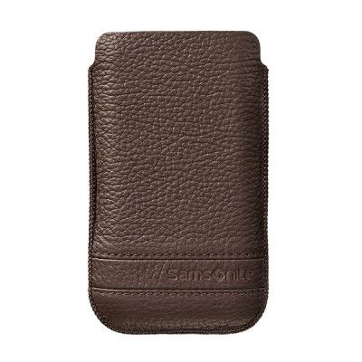 SAMSONITE CLASSIC Mobilväska Läder S Brun till tex iPhone 4S