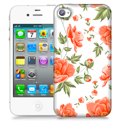 Skal till Apple iPhone 4S - Blommor