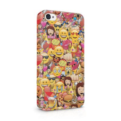 Skal till Apple iPhone 4S - Emoji - Kollage