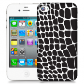 Skal till Apple iPhone 4S - Fläckar - Svart