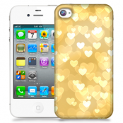 Skal till Apple iPhone 4S - Golden Hearts