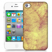 Skal till Apple iPhone 4S - Grunge texture - Gul