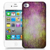 Skal till Apple iPhone 4S - Grunge texture - Lila