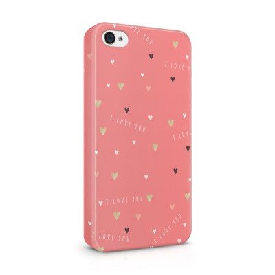 Skal till Apple iPhone 4S - Hjärtan