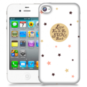 Skal till Apple iPhone 4S - Love you to the sun and back - Beige