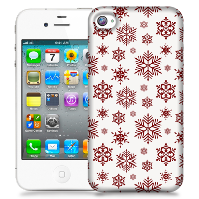 Skal till Apple iPhone 4S - Mönster - Flakes