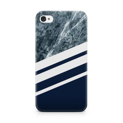 Skal till Apple iPhone 4S - Marble Navy