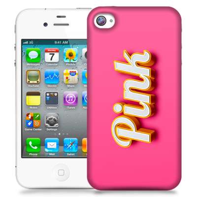Skal till Apple iPhone 4S - Pink - Rosa