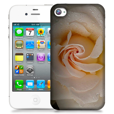 Skal till Apple iPhone 4S - Ros persika