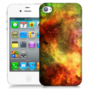 Skal till Apple iPhone 4S - Rymden - Grön/Gul
