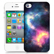 Skal till Apple iPhone 4S - Rymden - Svart/Blå