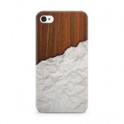 Skal till Apple iPhone 4S - Wooden Crumbled Paper B