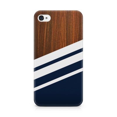Skal till Apple iPhone 4S - Wooden Navy B