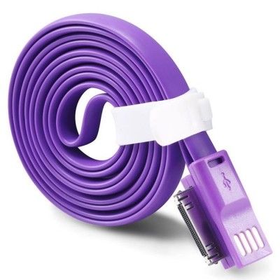 TakeFans trasselfri USB laddningskabel till iPhone 4/4S (Lila)