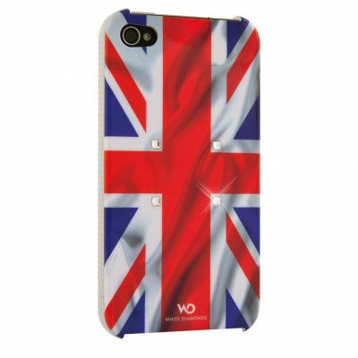 WHITE-DIAMONDS Flagga UK iPhone 4s skal