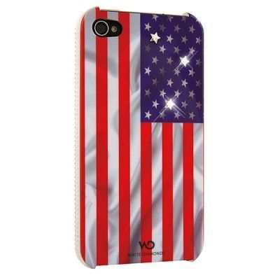 WHITE-DIAMONDS Flagga USA iPhone 4s skal