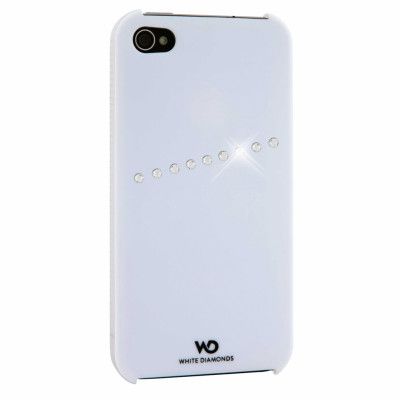 WHITE-DIAMONDS Sash Vit iPhone 4s Skal