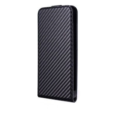Xqisit Flipcover Carbon till Apple iPhone 6(S) Plus - Svart