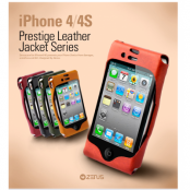 Zenus Leather Jacket väska  till Apple iPhone 4S / 4