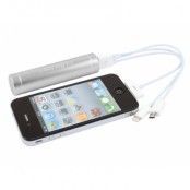 AA Life-Line 2200 iPhone 5/iPhone 4/MicroUSB Nödladdare - Silver