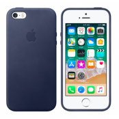 Apple Läderskal (iPhone 5/5S/SE) - Midnattsblå