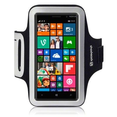 Sportsarmband till Nokia Lumia 830 (Svart)