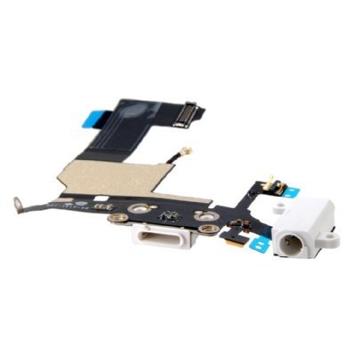 iPhone 5 Flexkabel - Laddkontakt och Hörlurskontakt - Vit